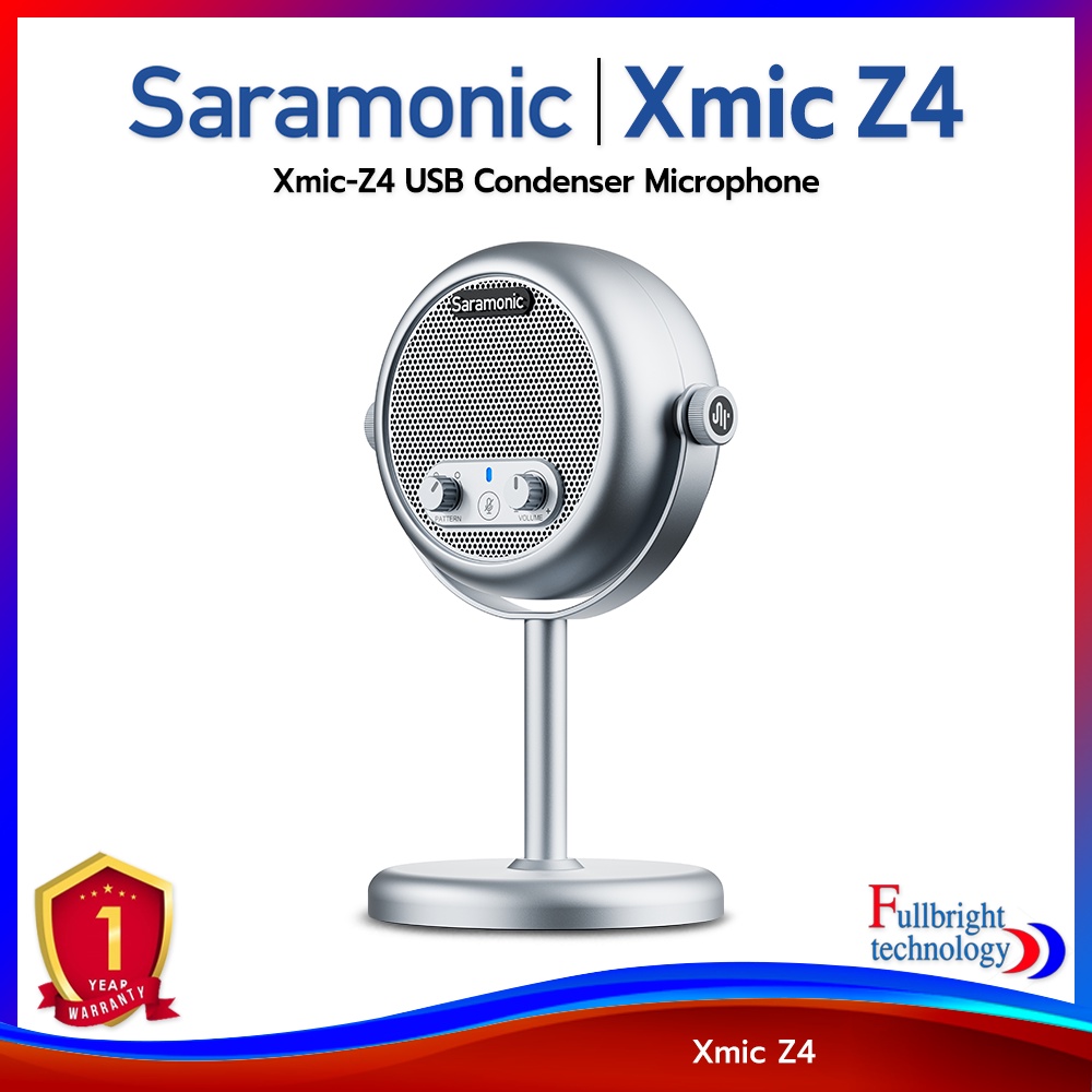 Saramonic Xmic-Z4 USB Condenser Microphone ไมโครโฟน Condenser USB-C คุณภาพสูง รับประกันศูนย์ไทย 1 ปี