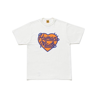 [S-5XL] เสื้อยืดแขนสั้นผ้าฝ้ายพิมพ์ลายโลโก้ Human Made #2210 ใหม่