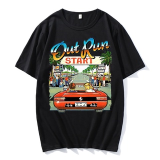 เสื้อยืดพิมพ์ลายแฟชั่น เสื้อยืดลําลอง แขนสั้น พิมพ์ลาย Arcade Racing Video Game Out Run เข้ากับทุกการแต่งกาย แฟชั่นยอดนิ