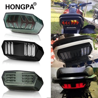 ไฟท้ายรถจักรยานยนต์ LED สีแดงอําพัน 12V กันน้ํา สําหรับ HONDA MSX-125 MSX MSX-SF Grom​-125