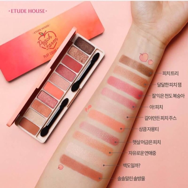 พร้อมส่ง etude house play colors eyes สี peach farm