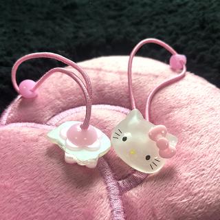 COD น่ารัก Hello Kitty Ponytail มัดผม อุปกรณ์ผมเด็ก ที่คาดผม ยางรัด เครื่องประดับผมผู้หญิง Elastic ผูกผมหญิง