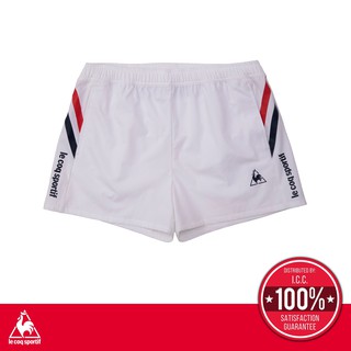 le coq sportif กางเกงเทรนนิ่งขาสั้น ออกกำลังกาย ผู้หญิง รุ่น SOLEIL SHORTS สีขาว Sport Training Short Pants