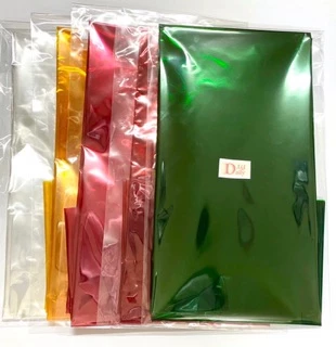 กระดาษแก้วใส แพ็ค 2 ชิ้น มี 6 สี (เพิ่มสีใหม่ สีน้ำเงิน!)