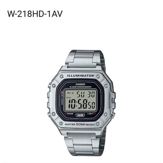 Casio แท้💯% รุ่น W-218HD-1AVDF สายสเตนเลส นาฬิกาผู้ชาย