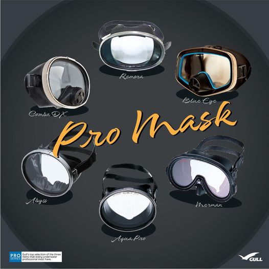 Gull Kinugawa - PRO MASK  - classic desing- หน้ากากดำน้ำ สำหรับมือโปร