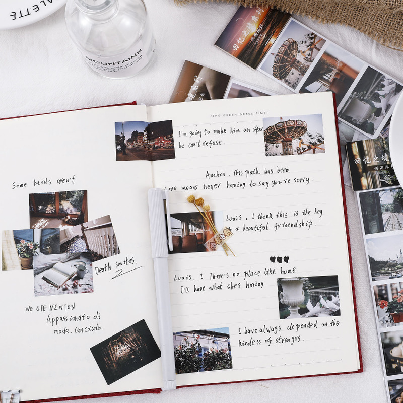 Long Strip Paper Stickers Memories Series DIY Materials Sticker ...