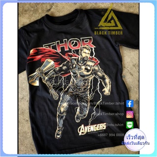 BT  Thor เสื้อยืด สีดำ BT Black Timber T-Shirt ผ้าคอตตอน สกรีนลายแน่น S M L XL XXL