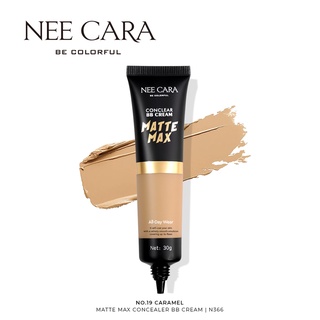 NEE CARA นีคาร่า บีบีครีม เนื้อนุ่ม คุมมัน ไม่เป็นคราบ N366 NEE CARA MATTE MAX CONCEALER BB CREAM