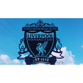 โลโก้ สโมสร ลิเวอร์พูล ( Liverpool FC )- ผลิตจากเหล็กหนา หนา 1.5 มิล สีอบพาวเดอร์โค๊ทกันสนิม ทนแดด ทนฝน