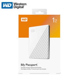 WD My Passport 1TB, White Model : WDBYVG0010BWT-WESN