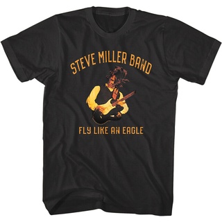 เสื้อยืด พิมพ์ลาย Steve Miller Band Fly Like an Eagle California Guitar Rock Concert สําหรับผู้ชาย