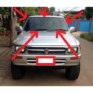 ยาง ซีล ขอบ กระจก หน้า จำนวน 1 ชิ้น สำหรับ Toyota Hilux Mighty-X ปี 1989-1995 ไมตี้ เอ็ก กระจก บังลม หน้า ยางรอบ ยางขอบ