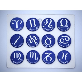 เข็มกลัด 3.2cm/4.4cm Zodiac signs     นักษัตร  ราศี  Badge