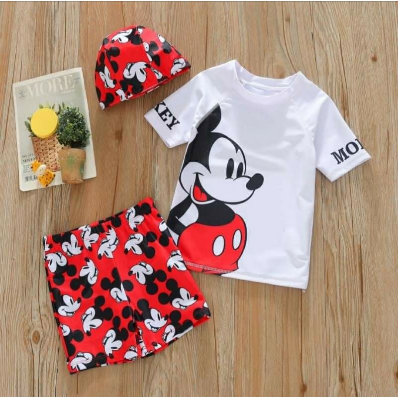 3in1 ชุดว่ายน้ําเด็กผู้ชาย Mikie 21266 2