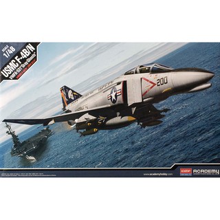 พลาสติก โมเดล ประกอบ ACADAMY MINICRAFT 1/48 F-4B/N Phantom II VMFA-531 Gray Ghosts