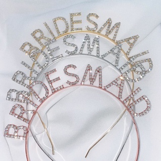 ที่คาดผม BRIDEMAID สายสะพาย ᯤ พร้อมส่งᯤ เพื่อนเจ้าสาว bridesmaids  hen night   bachelor party wedding veil แต่งงาน