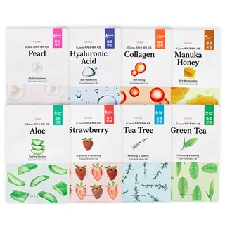 Etude House 0.2 Therapy Air Mask Sheet (Olive, Tea Tree, Camellia, Madecassoside, Hyaluronic Acid, Strawberry, Pearl)