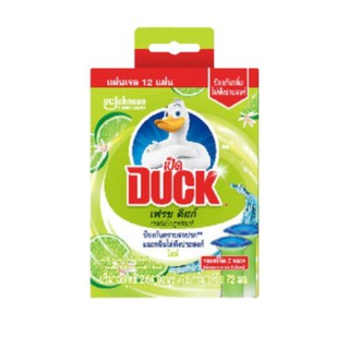 Duck เป็ด เฟรชดิสก์ ไลม์ รีฟิล38ก Duck FrshDsc Lime Rfl 72g 12s /12TH