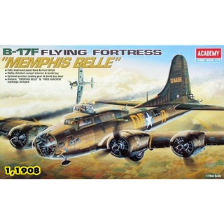 โมเดลเครื่องบิน Academy Model 1/72 AC12495 B-17F FLYING FORTRESS