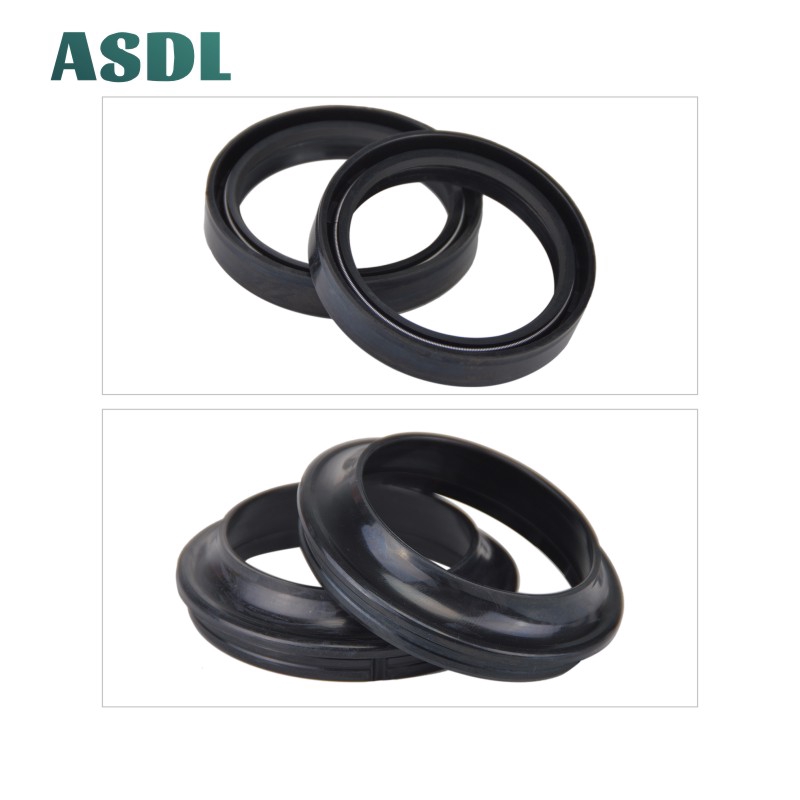 ASDL 46x58x11 มม.ซีลน้ํามันส้อมและฝาครอบกันฝุ่นสําหรับ Kawasaki KX125 KX250 KX500 ZX-6R Ninja ZX600 