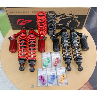 โช๊ค Profender HONDA MONKEY 125 สีดำ-สีแดง สูง335mm ปรับลดเตี้ยได้ 10MM ราคา12900 แถมเม็ดปรับคอมเพสชั่นแต่ง  ราคา650 ฟรี