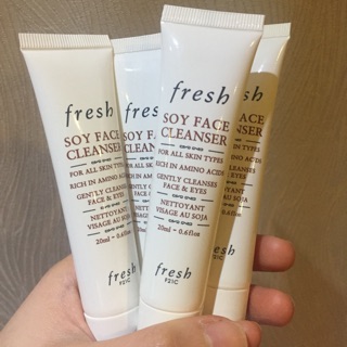 Fresh soy cleanser 20ml เจลล้างหน้าสูตรอ่อนโยนที่ดีที่สุด ช่วยฟื้นบำรุงผิวไม่แห้งตึง