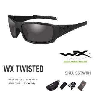 แว่นตา WileyX รุ่น TWISTED กรอบดำ เลนส์เทาดำ ตัวแทนจำหน่ายอย่างเป็นทางการ รับประกัน 1ปี