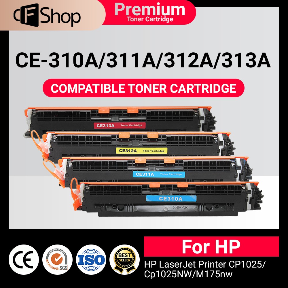 CFSUPPY หมึกเทียบเท่า CE310/CE310A/310/CE311A/311A/CE312A/312A/CE313A/313A/CE314A/314A/126A/HP 126A