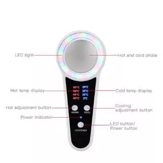 เครื่องนวดหน้าไครโอ ร้อน เย็น Cryo Premium Facial Massager Anti Age ริ้วรอยกำจัดผิวกระชับความงาม