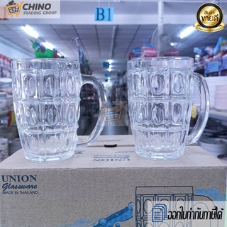 [ยกกล่อง 6ใบ] แก้วน้ำแก้วมีหู แบบหนา ขายดี ราคาถูก [UNION UG-316 407ml. 14oz.]