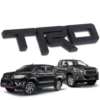 logo TRD สีดำ โลโก้ขนาด 13.5*3.5*0.5 พร้อม เทป 3M