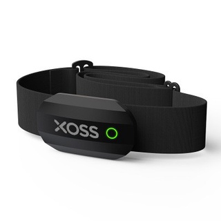 Xoss สายรัดหน้าอกวัดอัตราการเต้นหัวใจบลูทูธ 4.0 ไร้สายพร้อมสายรัดหน้าอก (สีดํา)