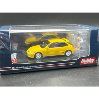 Hobby JAPAN Honda CIVIC TYPE R (EK9) + Engine​ Sunlight Yellow