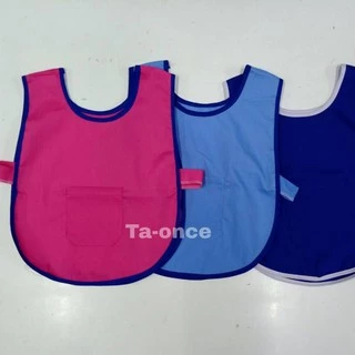 เสื้อกันเปื้อนเด็กอนุบาล เอี้ยมเด็กอนุบาล กว่า 20 สี พร้อมส่ง เสื้อกันเปื้อนเด็ก (KD170)
