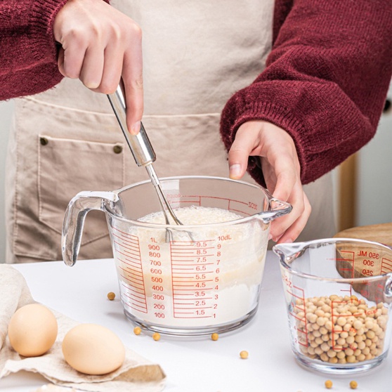 แก้วตวง  แก้วชงกาแฟ  เนื้อแก้วใส ทนทาน พร้อมส่งจากไทย