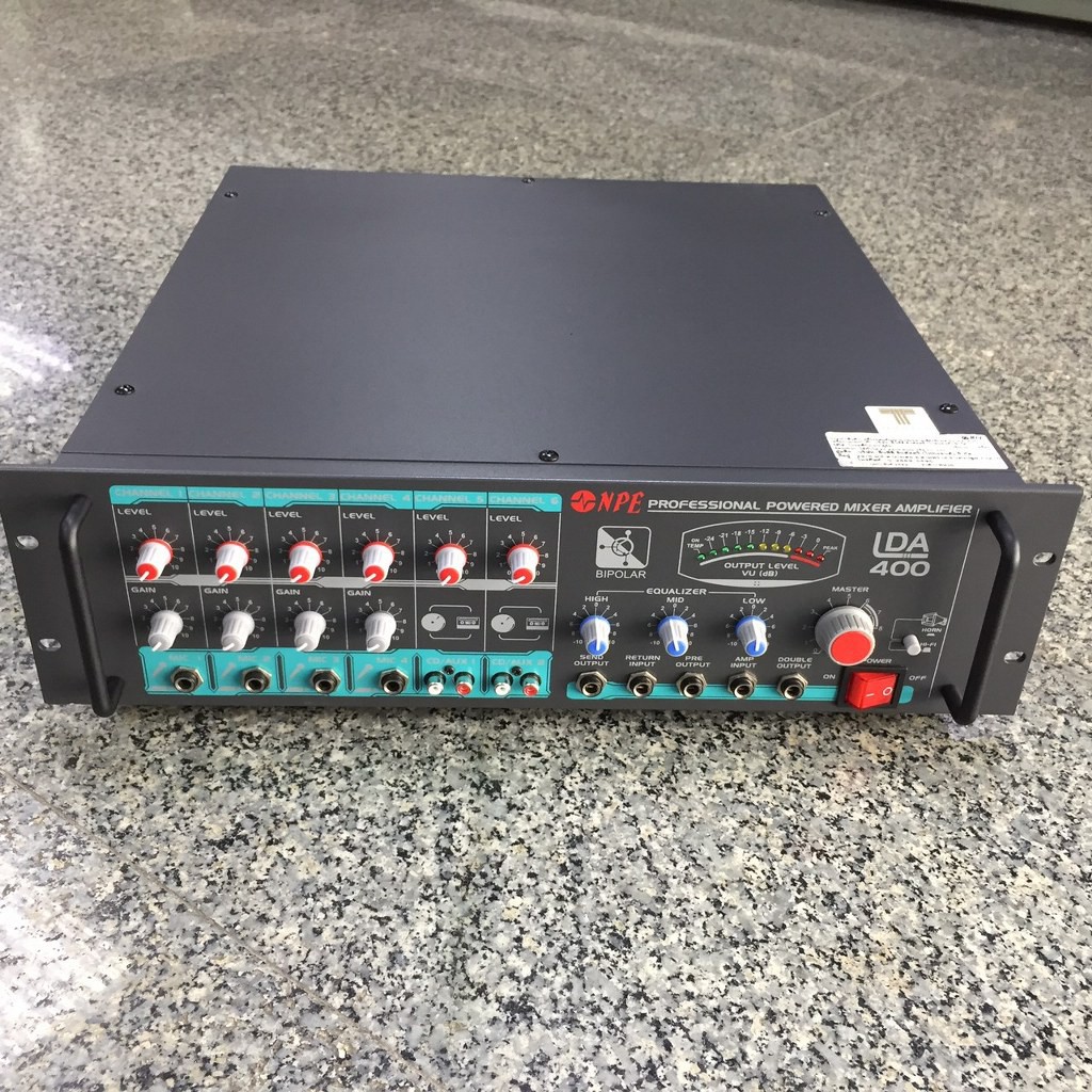 เพาเวอร์มิกเซอร์ เครื่องขยายเสียง และ เครื่องผสมสัญญาณเสียง LDA-400 NPE POWER MIXER LDA-400 POWER 40