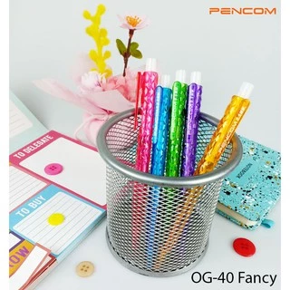 PENCOM OG40 (Fancy) ปากกาหมึกน้ำมันแบบกดด้ามแฟนซี