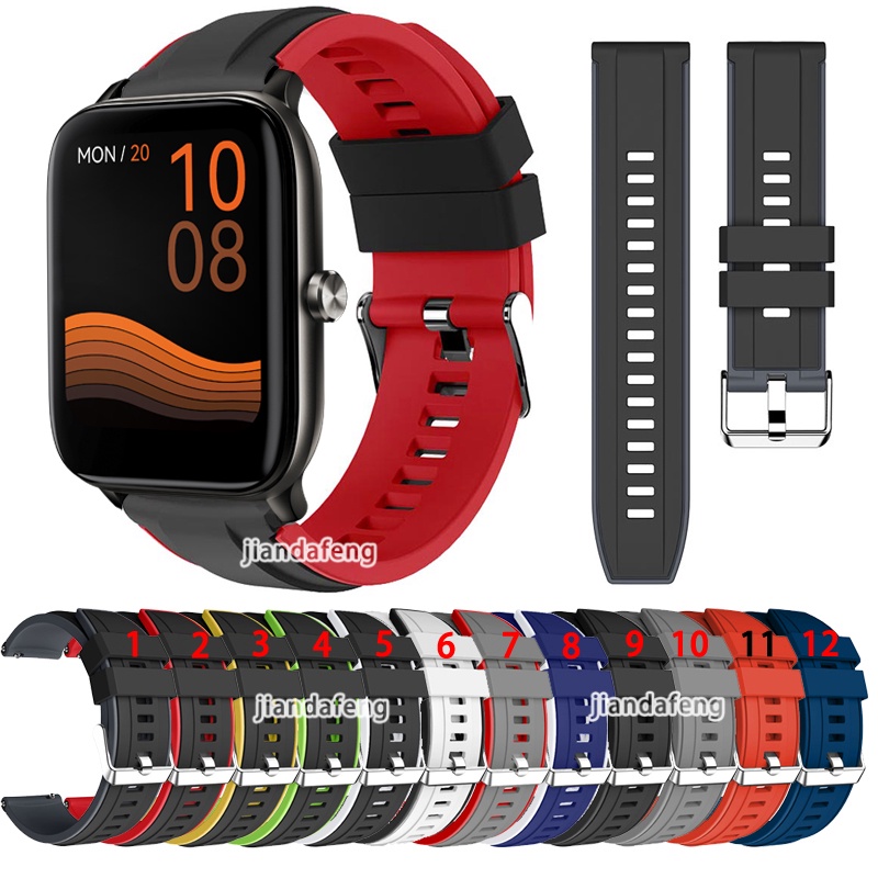 สายรัดซิลิโคนสองสีสําหรับ Haylou GST Smart Watch