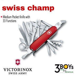 มีด victorinox รุ่น Swiss Champ 1.6795 มีดพับ ขนาด 91mm. ใช้…