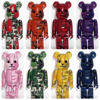 (ของแท้) Be@rbrick 100% Bape Play Series 3 Fire Camo 2009 (Bearbrick)