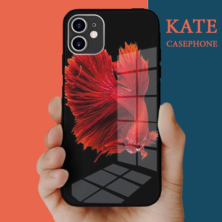 เคสโทรศัพท์ปลาพิเศษพร้อมกระจกด้านหลังแฟชั่นสําหรับ Iphone 7/8/8Plus/X/Xs/Xs Max/11/11 Promax/12/12 P