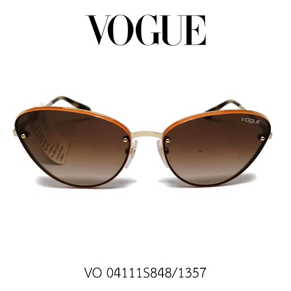 แว่นตากันแดดผู้หญิง VOGUE รุ่น Pale gold brown gradient สินค้าแบรนด์เนมของแท้ 100%