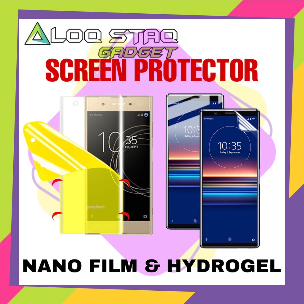 Sony Xperia 1,XZ3,XZ2,XZ1,XZS,XZ2,XZ2 Premium,Z5,Z5 Premium,X Performance Nano Film, ฟิล์มกันรอยหน้า