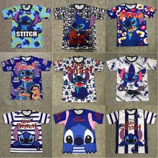 (ไซส์ใหญ่อก40-44")เสื้อการ์ตูนลิขสิทธิ์สติช(พร้อมส่ง) เสื้อยืด เสื้อโอเวอร์ไซส์ เสื้อลายการ์ตูน