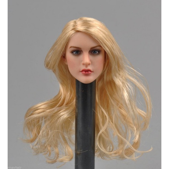 GAC Toys 1/6 Scale Female Caucasian Head Sculpt (Pale Suntan) With Rooted  Blonde Hair