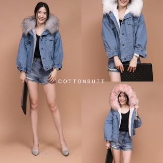 Denim Fur Jacket