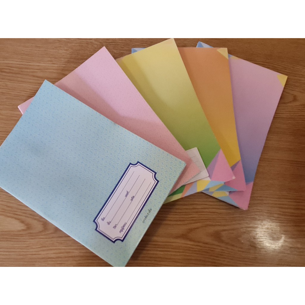 สมุดปกอ่อน เม้งฮั้ว บรรทัด 5 เส้น  60 แกรม  80 แผ่น   1 เล่ม คละสี