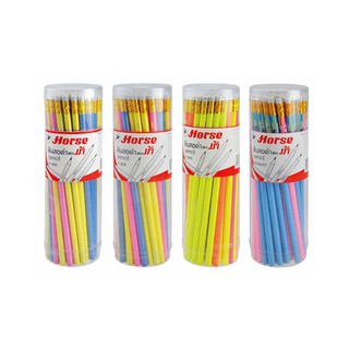 ตราม้า ดินสอ HB แท่งกลม รุ่น 404/505/300 แพ็ค 50 แท่ง Horse Brand HB Round Pencils Model 404/505/300 Pack 50 pcs.