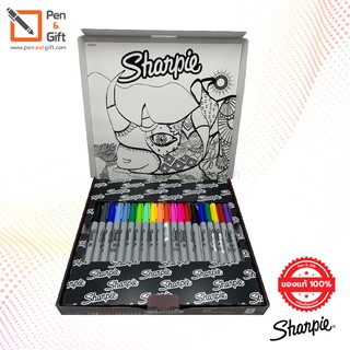 Sharpie Permanent Markers Assorted Color Big Pack 20 ct Rhino Special Edition - ชุดปากกามาร์กเกอร์ Sharpie แบบคละสี 20